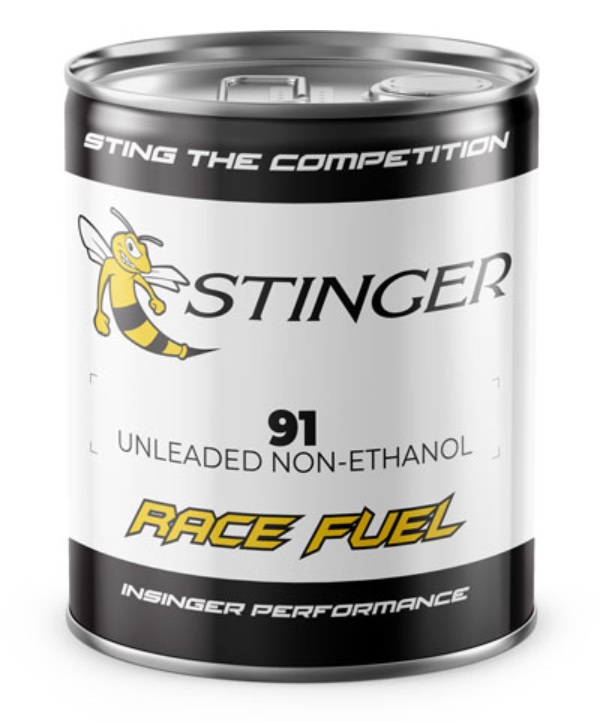 Stinger 91 OCTANE RACE FUEL, 5 GALLON PAIL