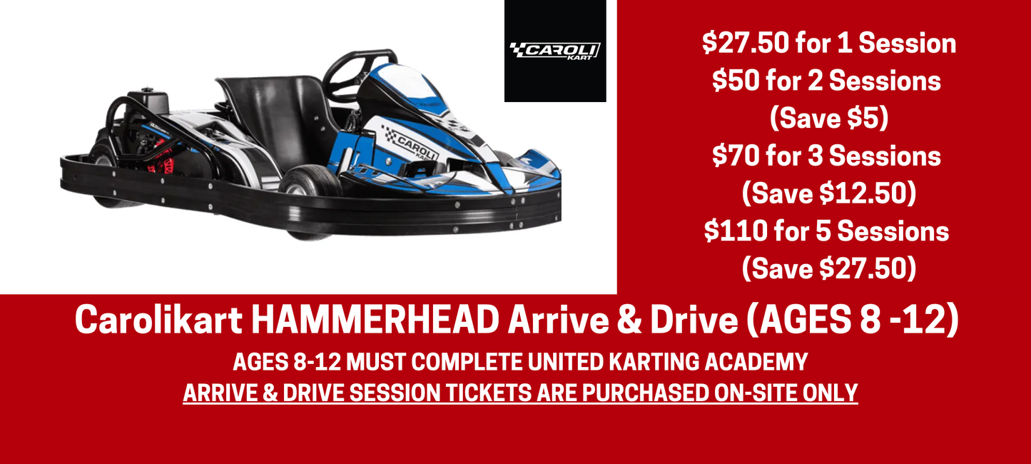 Arrive & Drive Carolikart Cadet (Ages 8-12)