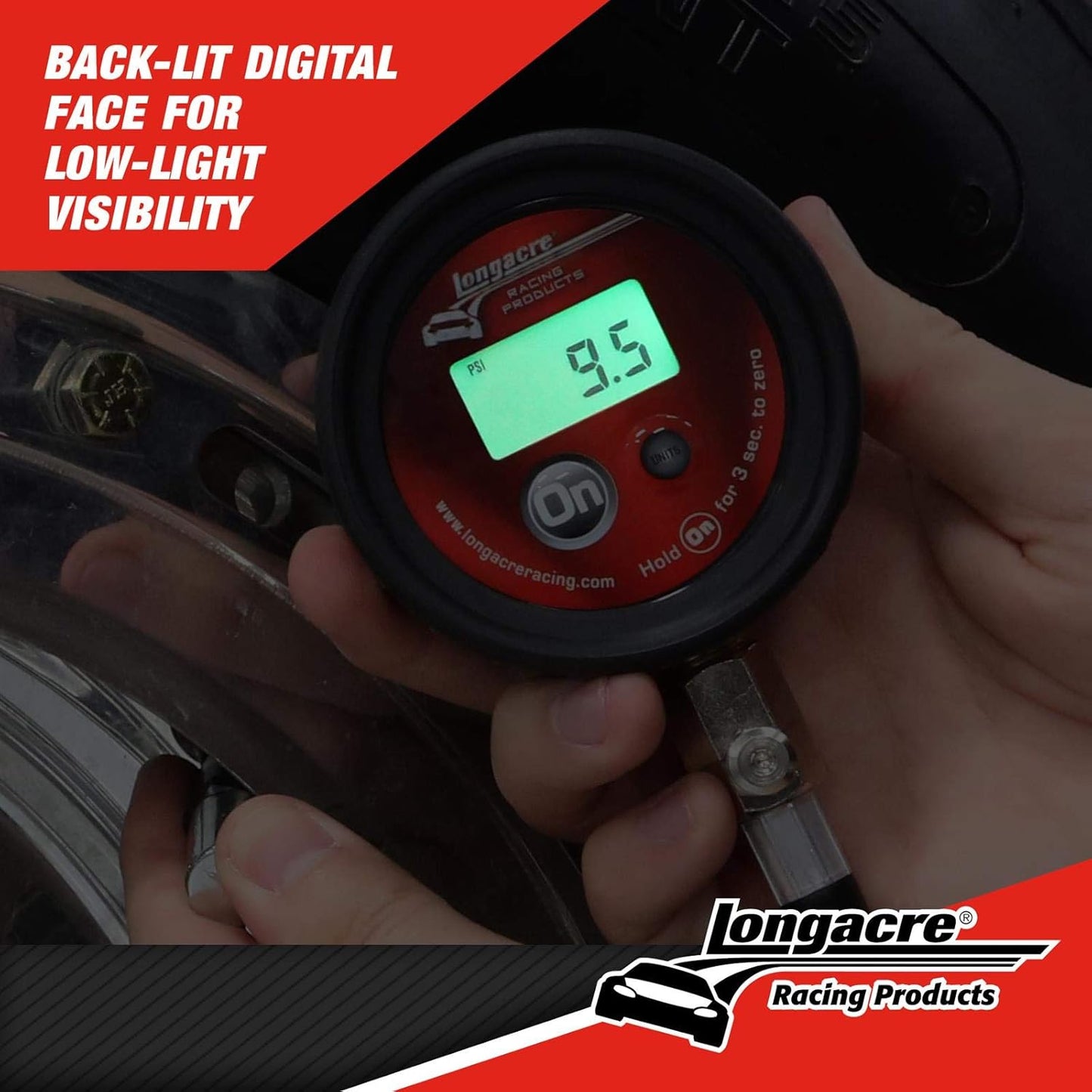 Longacre  Semi Pro Digital Tire Pressure Gauge, 0-60